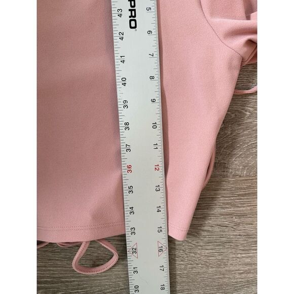 Zara EUC Open Back Top With Ties Pink Cropped Size XS - Picture 10 of 10